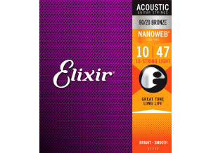 Elixir Strings Nanoweb Coating 80/20 Bronze Acoustic 12-String