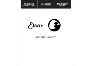 Elixir Strings Polyweb Coating 80/20 Bronze Acoustic Single