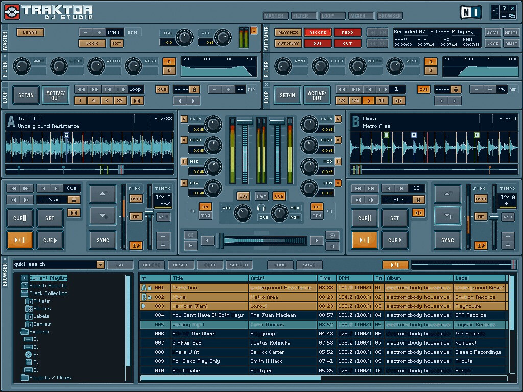 NI Traktor DJ Studio 2.0 pour Mac