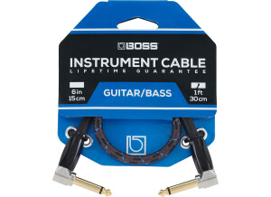 Boss BIC-1AA Right Angle Instrument Cable 1'