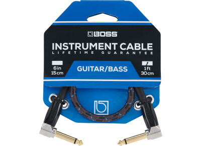 Boss BIC-1AA Right Angle Instrument Cable 1'