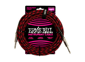 Ernie Ball Braided Instrument Cable Straight/Straight 25'