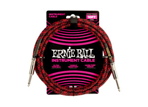 Ernie Ball Braided Instrument Cable Straight/Straight 10'