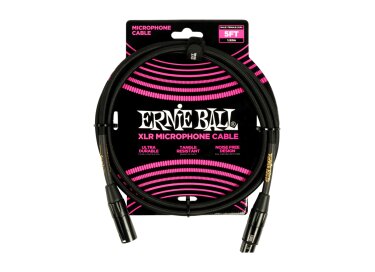 Ernie Ball Braided XLR Microphone Cable Male/Female 5'