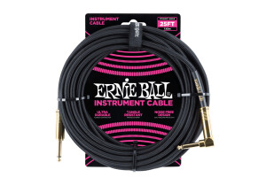 Ernie Ball Braided Instrument Cable Straight/Angle 25'