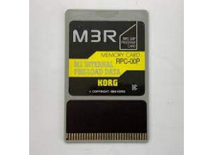 Korg RPC-00P M1 Internal Pre-Load Data