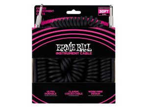 Ernie Ball Coiled Instrument Cable Straight/Straight 30'