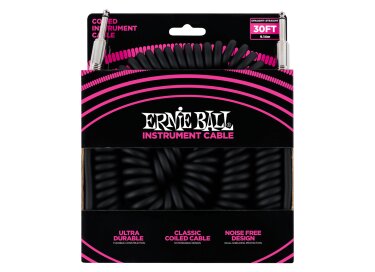 Ernie Ball Coiled Instrument Cable Straight/Straight 30'