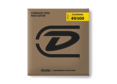 Dunlop Stainless Steel Flatwound Bass 4-String Set
