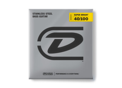 Dunlop Super Bright Stainless Steel Bass 4-String Set