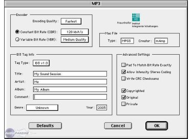Digidesign Mp3 Export Option