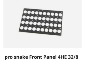 Pro Snake Front Panel 4HE 32/8