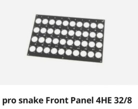 Pro Snake Front Panel 4HE 32/8