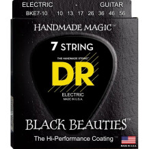 Dr Strings Black Beauties Electric Guitar 7-String Set