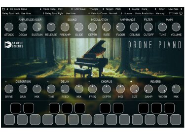 SampleScience Drone Piano
