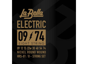 La Bella HRS Nickel Round Electric Guitar 8-String