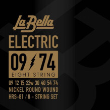 La Bella HRS Nickel Round Electric Guitar 8-String