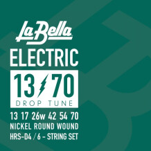 La Bella HRS Drop Tune Nickel Round Electric Guitar