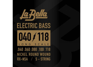 La Bella RX Nickel Round Electric Bass 5-String