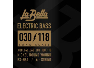 La Bella RX Nickel Round Electric Bass 6-String