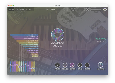 Nightfox Audio Pad City