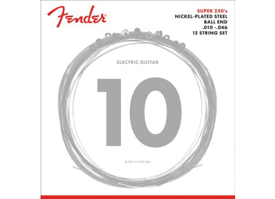 Fender Super 250's Nickel-Plated Steel Electric XII Guitar Strings