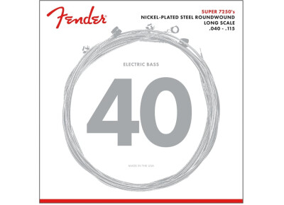 Fender Super 7250's Nickel-Plated Steel Roundwound 5-String Bass Strings