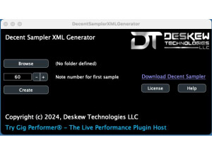 Deskew Technologies Decent Sampler XML Generator