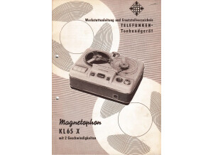 Telefunken Elektroakustik Magnetophon KL 65 X