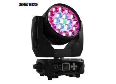 Shehds LED Moving Head 19x15W RGBW Wash/Zoom