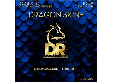 Dr Strings Dragon Skin+ Phosphor Bronze Acoustic 12-String