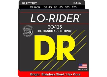 Dr Strings Lo-Rider Stainless Steel Bass 6-String