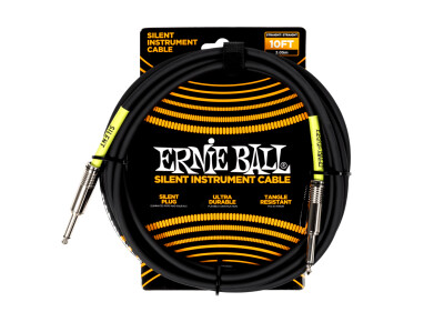 Ernie Ball Classic Silent Instrument Cable Straight/Straight 10'