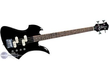 B.C. Rich Platinum Mockingbird Bass