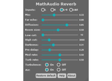 MathAudio Reverb
