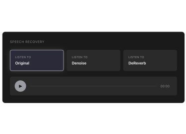 AudioShake Speech Recovery