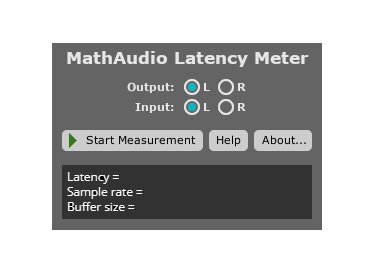 MathAudio Latency Meter