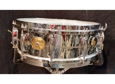 Gretsch Broadkaster Chrome over brass snare 14'' x 5''