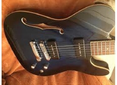 Wesley Guitars Wesley Freeport Thinline T-Style P90 Blue Burst