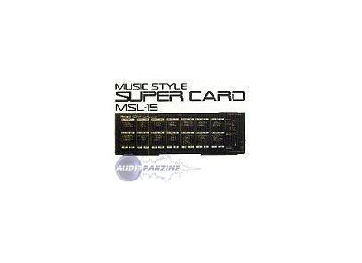 Roland MSL-15 Music Style Super Card