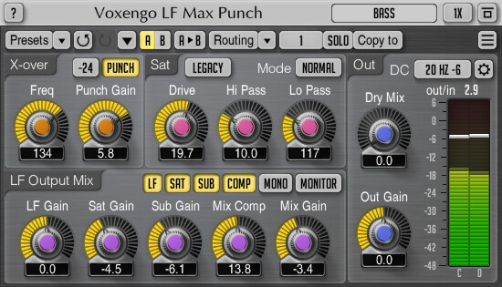 Voxengo passe LF Max Punch en v1.6