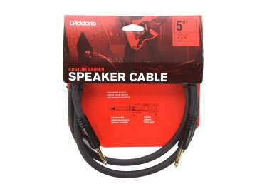 D'Addario PW-S-05 Custom Speaker Cable 1/4" to 1/4" 5'