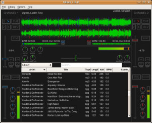 Le logiciel DJ Mixxx en v1.10.0