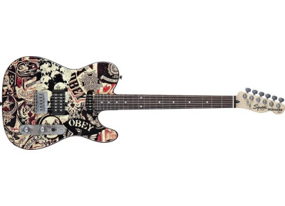 Squier Obey Graphic Telecaster Collage