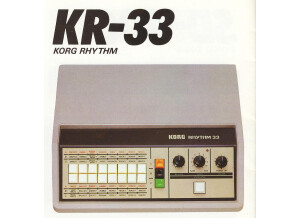 Korg KR-33 / Rhythm 33