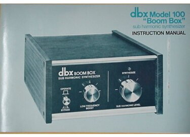 dbx 100 BoomBox