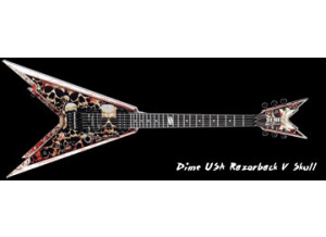 Dean Guitars USA Dime Razorback V Skull