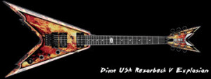 Dean Guitars USA Dime Razorback V Explosion