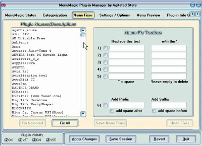 Agitated State MenuMagic Plug-in Manager