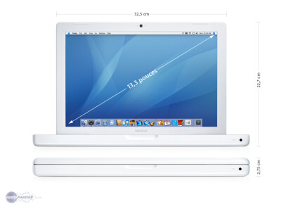 Apple MacBook Core 2 Duo 2 GHz 2Go RAM 80Go HDD